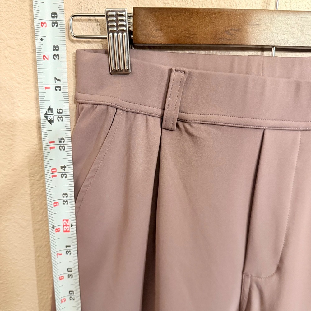 Halara Mauve High Waisted Pleated Wide Leg Trousers XS Petite 02840642 - Picture 6 of 6